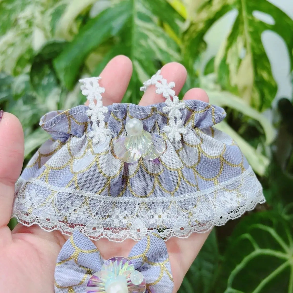 15cm Labubu Idol Dolls Clothes Cute Purple Mermaid Princess Dress Accessories Korea Kpop Exo Clothing Plush Doll'S Clothes